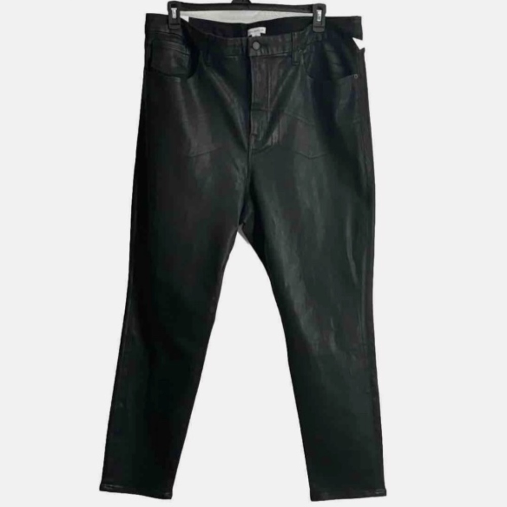 Good American Woman Organic Cotton Blend Coated Jeans Plus Size: 24